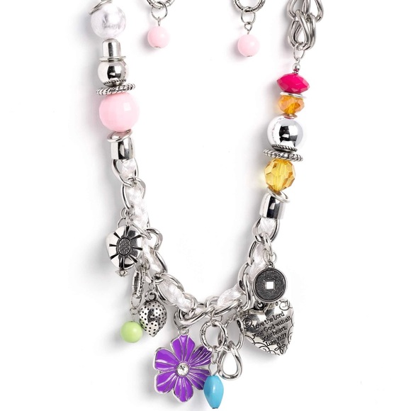 Silver charm necklace - Picture 2 of 2